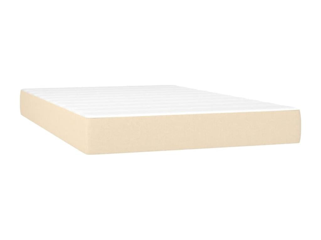 Upholstered bed base with mattress, Cream, 120x200 cm, Fabric TQFG56418