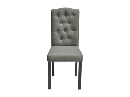 Set of 6 grey fabric dining chairs XEUR39976