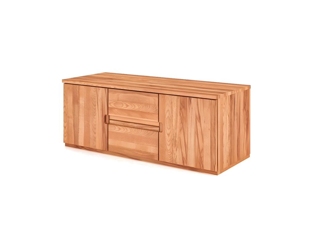 VENTO - Low chest of drawers with drawers in heart beech wood with a natural oil finish LOLJ16631