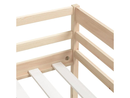 Solid pine wood bed frame 90x200 cm ZSXJ17909