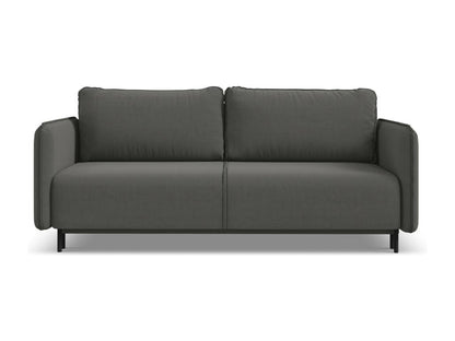 3-seater convertible sofa in velvet - steel - Ventoriq RKWN65118