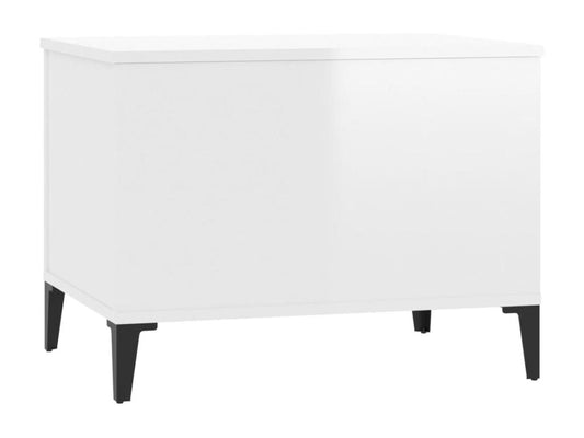 Coffee table, glossy white, 60x44.5x45 cm, engineered wood, SFYU26229