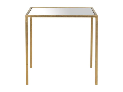 Gold and mirrored side table 46x46x45.97 cm - Ventoriq JMRO44585