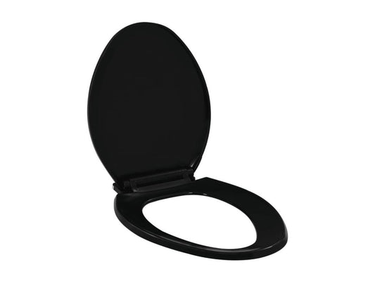 Toilet seat with black closing mechanism, 47x35x5 cm, 02 0002911 MTJN79983