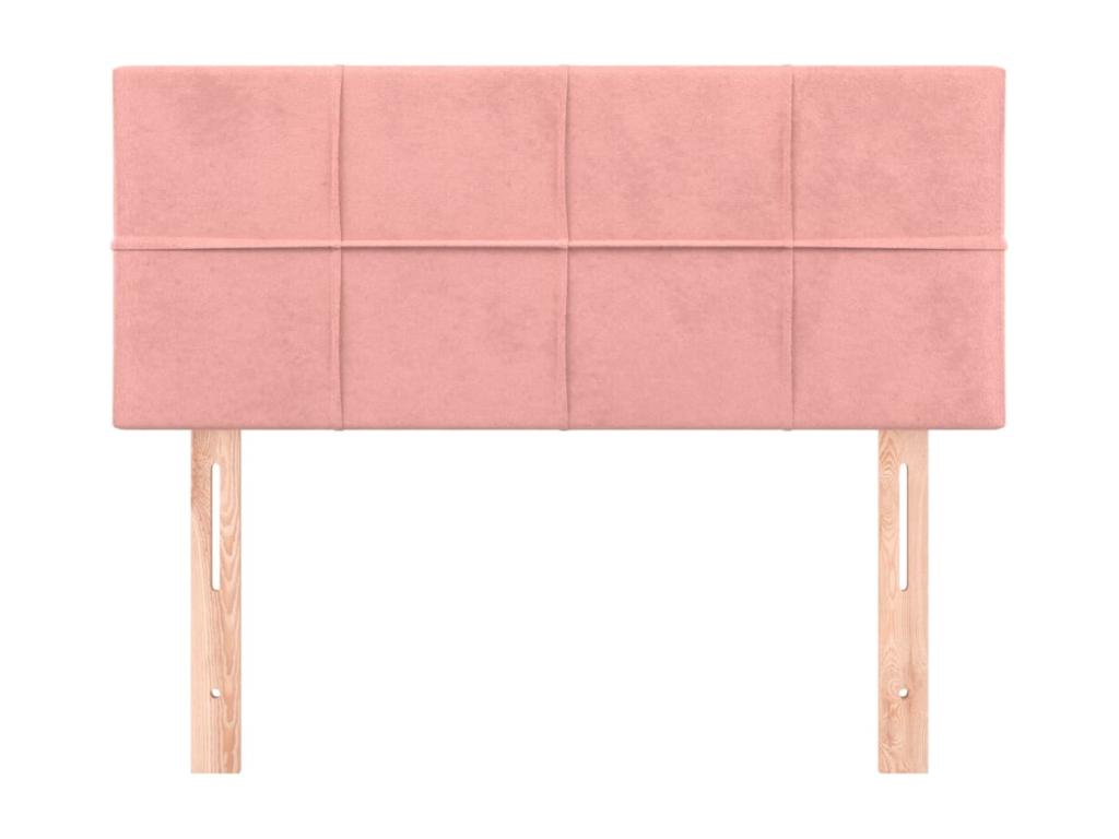 Pink Headboard 80x5x78/88 cm Velvet WXHW97572