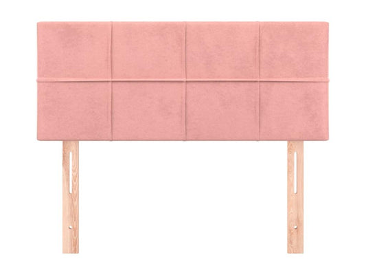 Pink Headboard 80x5x78/88 cm Velvet WXHW97572