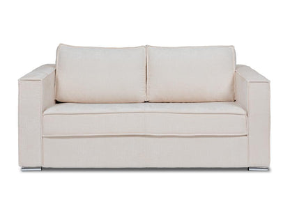 3-seater sofa bed with express conversion in beige textured fabric - Ventoriq bed, 140 cm wide - 14 cm Ventoriq mattress APXI51730