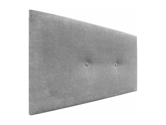 Ventoriq Plain Corduroy Headboard with Buttons 105x60 cm Beds 105 cm - Grey FEIS78936