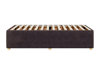 Dark Brown Bed Frame 90x190 cm Fabric FLAP04789