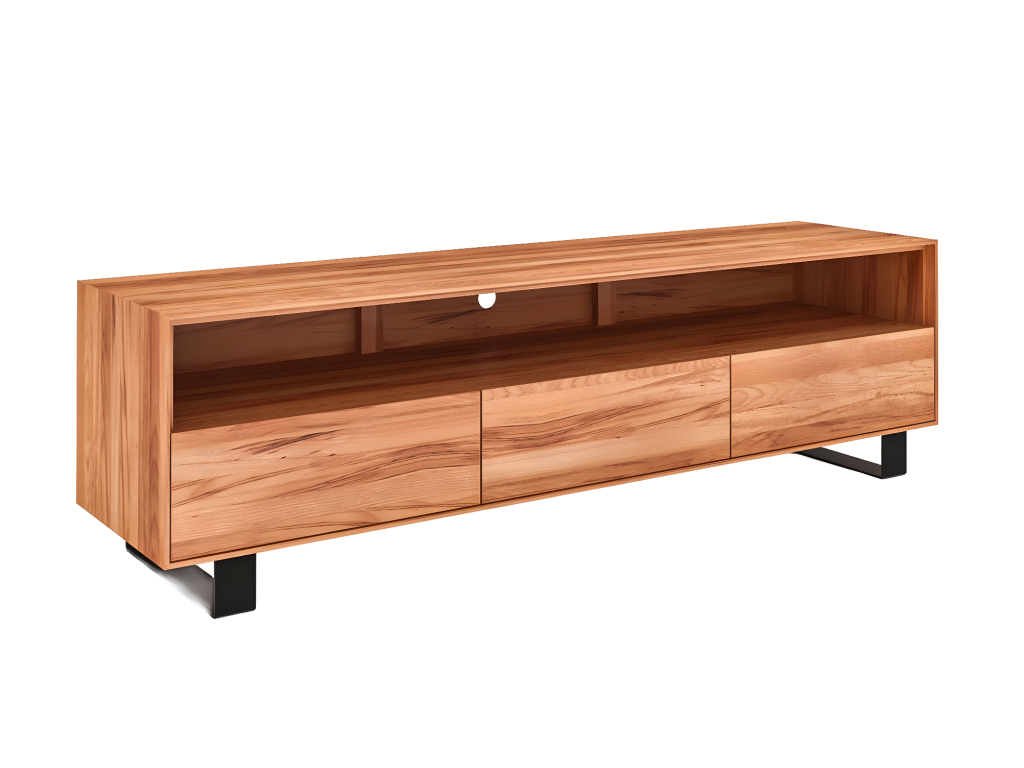 Ventoriq - Beech heartwood TV stand with natural oil finish PCKJ95937