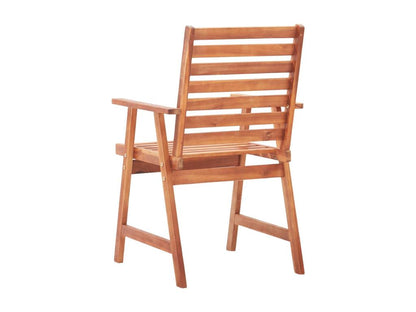 Ventoriq 3-Piece Outdoor Dining Chairs with Cushions, Solid Wood, IWMY19645