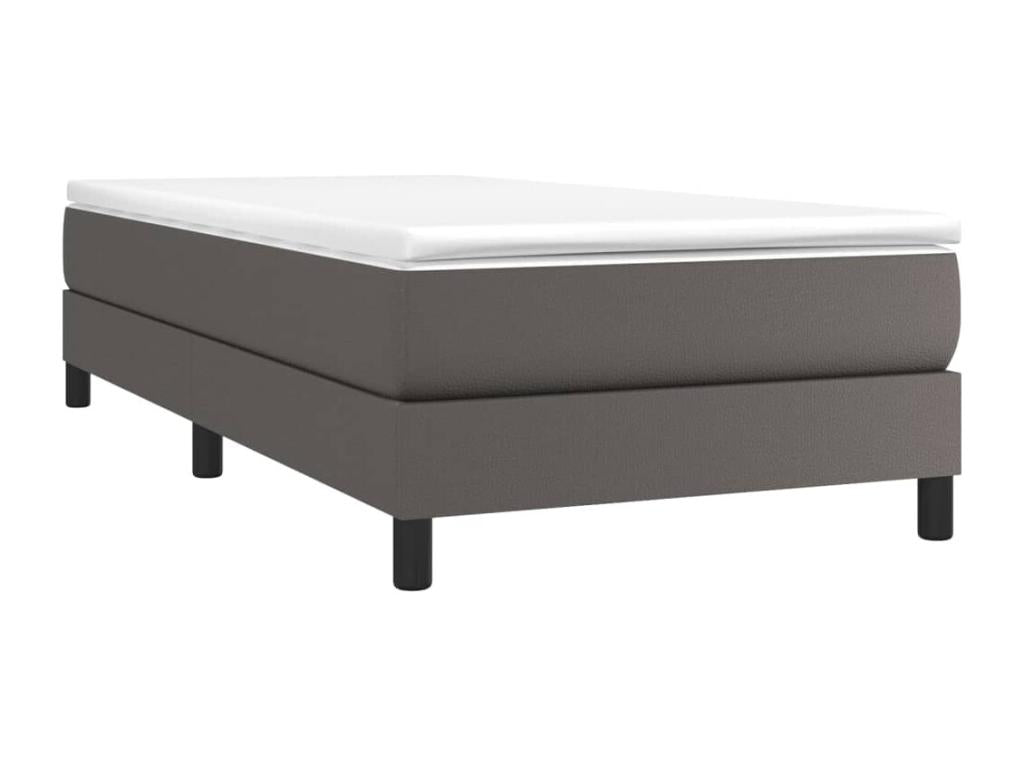Ventoriq bed base, grey, 90x200 cm, faux leather, WGSD14342