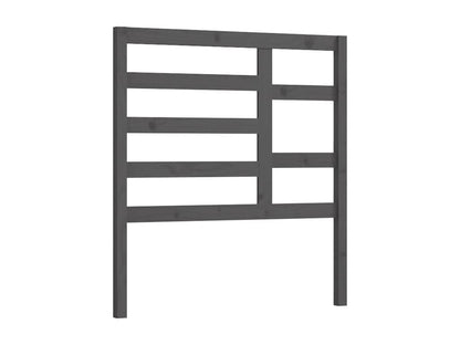 Grey Headboard 81x4x104 cm Solid Pine Wood OFWW13270