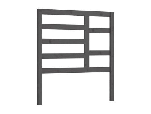 Grey Headboard 81x4x104 cm Solid Pine Wood OFWW13270