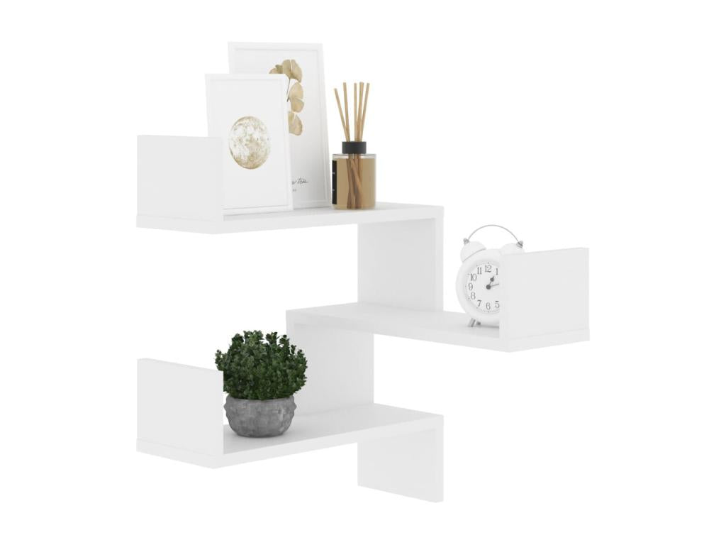 Corner wall shelf, white, 40x40x50 cm, HNLE05902