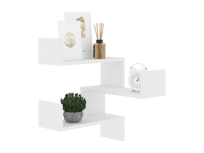 Corner wall shelf, white, 40x40x50 cm, HNLE05902