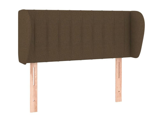 Headboard with wings, Dark Brown, 103x23x78/88 cm, Fabric EXVH96590