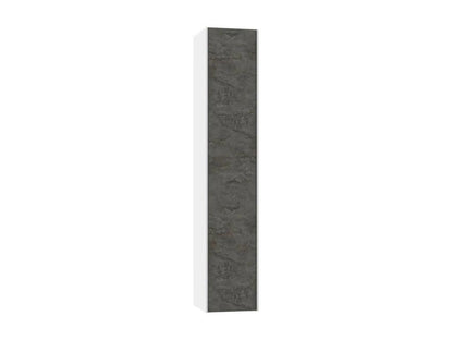 Ventoriq L 25cm White and Grey Lacquered Bathroom Column BIHY43764