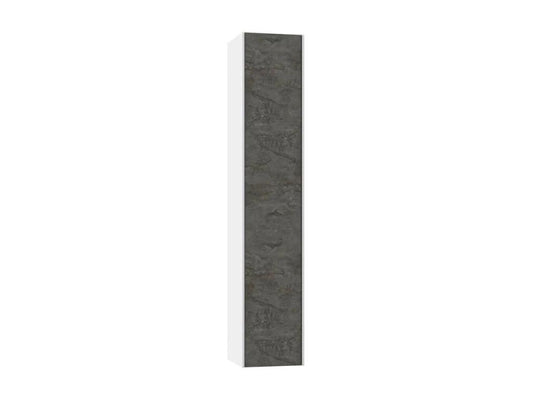 Ventoriq L 25cm White and Grey Lacquered Bathroom Column BIHY43764