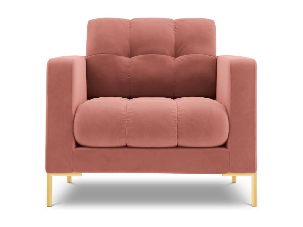 Ventoriq - Ventoriq armchair in pink velvet - 87x92x75cm QJQD36820
