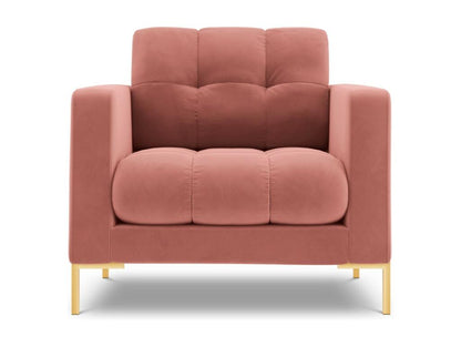 Ventoriq - Ventoriq armchair in pink velvet - 87x92x75cm QJQD36820