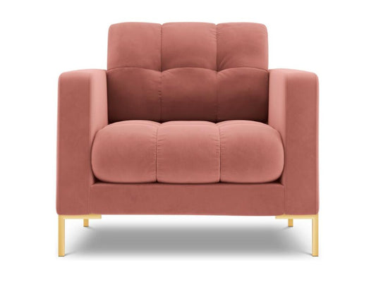 Ventoriq - Ventoriq armchair in pink velvet - 87x92x75cm QJQD36820