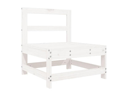 7-piece garden furniture set, white, solid pine wood SCKQ39118