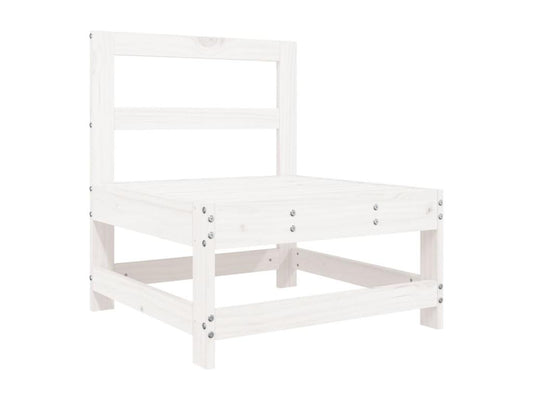7-piece garden furniture set, white, solid pine wood SCKQ39118