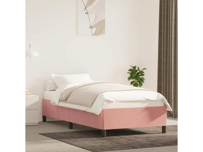 Pink bed frame 100x200 cm Velvet IQFM52100