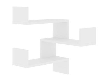 Corner wall shelf, white, 40x40x50 cm, HNLE05902