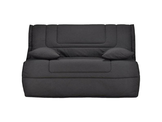 Ventoriq 12cm Fabric Sofa Bed with Mattress, 140x190cm, Bounty Style - Dark Grey - Storage Compartment XJCT86395