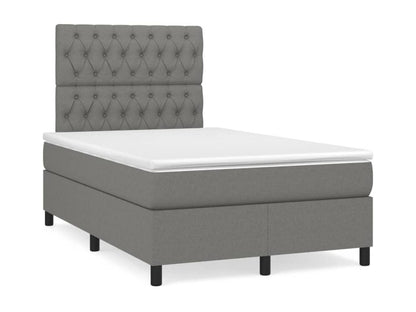 Ventoriq bed base with mattress, dark grey, 120x200cm, fabric, ZUFH65661