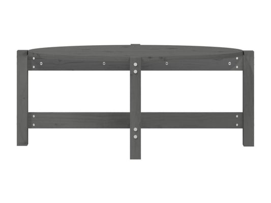 Grey Coffee Table 87x48x35 Solid Pine Wood VIQB74425