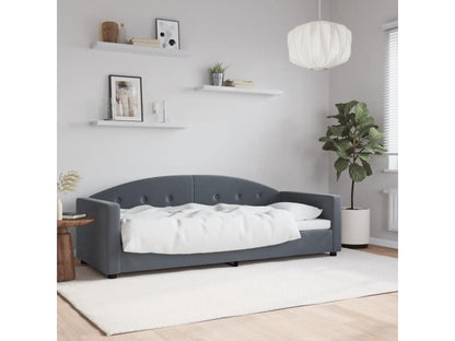 Dark grey daybed 80x200 cm velvet JRKU03950