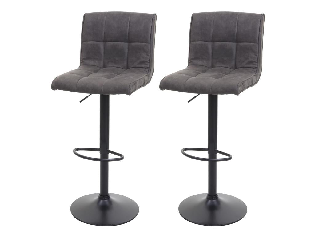 Set of 2 grey fabric chairs 44x46x95 cm 04 0000121 WBXF01041