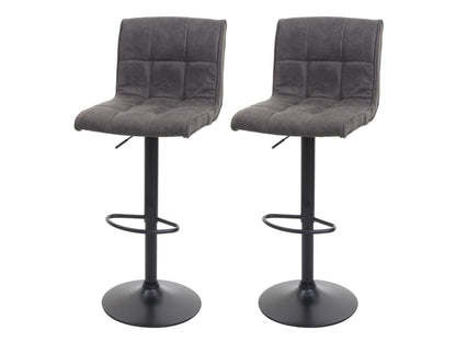 Set of 2 grey fabric chairs 44x46x95 cm 04 0000121 WBXF01041