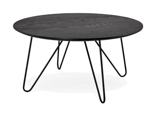 Boislis Designer Coffee Table 80cm Black WHBW18477