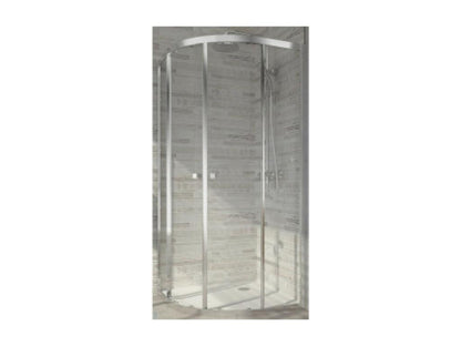 Lumenao Sliding Quarter-Round Shower Enclosure, Chrome, 90 cm, JFOY87839