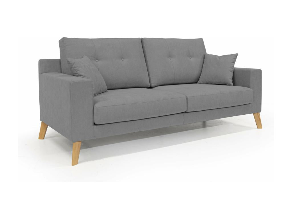 Ventoriq Modern Sofa in Soft Waterproof Fabric T02 166 cm Grey ZZEH45063