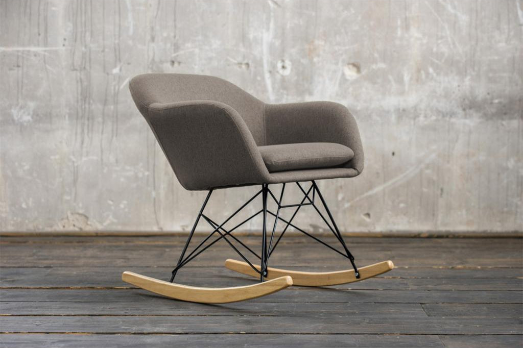 Armchair - brown woven fabric - Ventoriq BLFK14471