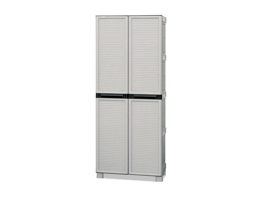 Ventoriq Outdoor Cabinet, Multipurpose Cabinet, Laundry Cabinet, Outdoor Cabinet, Made in Italy, Light Grey, 70x39x172 cm, OQDW47638