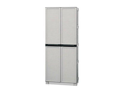 Ventoriq Outdoor Cabinet, Multipurpose Cabinet, Laundry Cabinet, Outdoor Cabinet, Made in Italy, Light Grey, 70x39x172 cm, OQDW47638