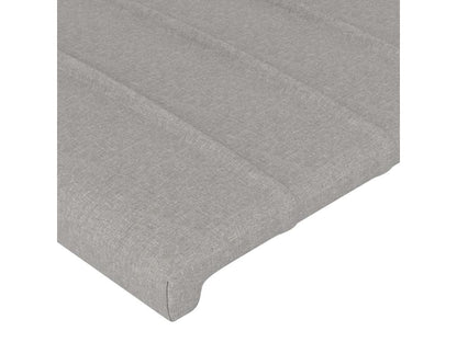 Headboard with wings, light grey, 163x23x78/88 cm, fabric JCWW32933