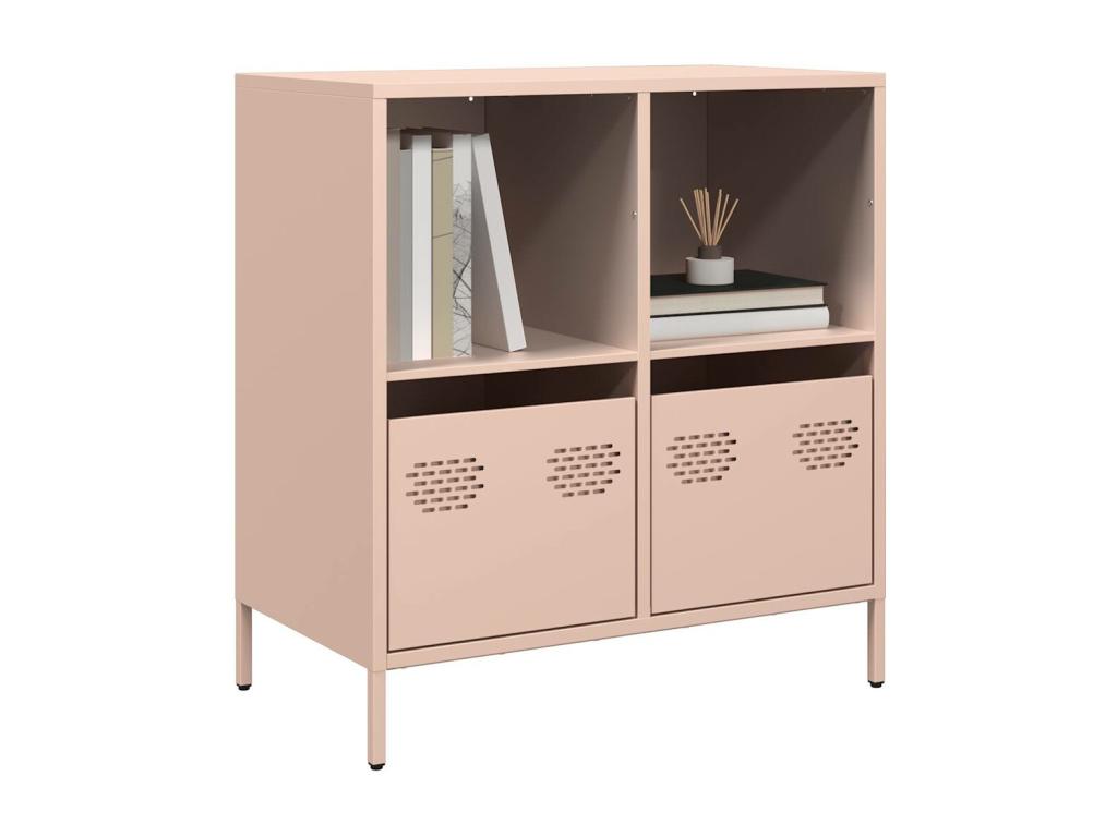 Pink sideboard 68x39x73.5 cm cold-rolled steel RWEC96559