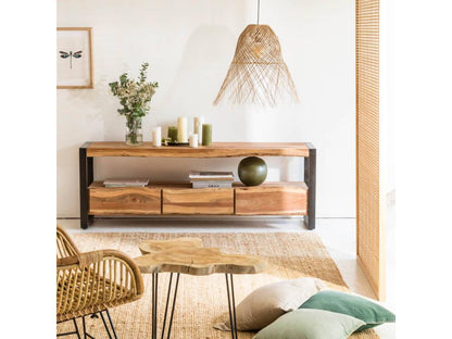 Lumenao Tree 3-Drawer Wooden TV Stand FZTD05242