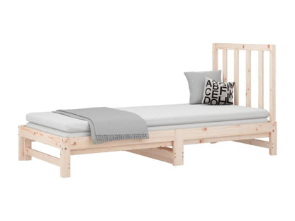 Sliding bed 2x 90x190 cm Solid pine wood 10 NWBG94409