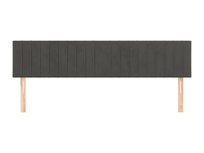 2-piece headboard set, dark grey, 90x5x78/88 cm, velvet, MYKP40415