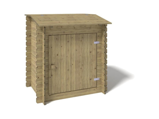 Wooden garden shed - 1.20 x 0.89 m - H. 1.26 m - impregnated - SZA6 - Ventoriq IFRD03814