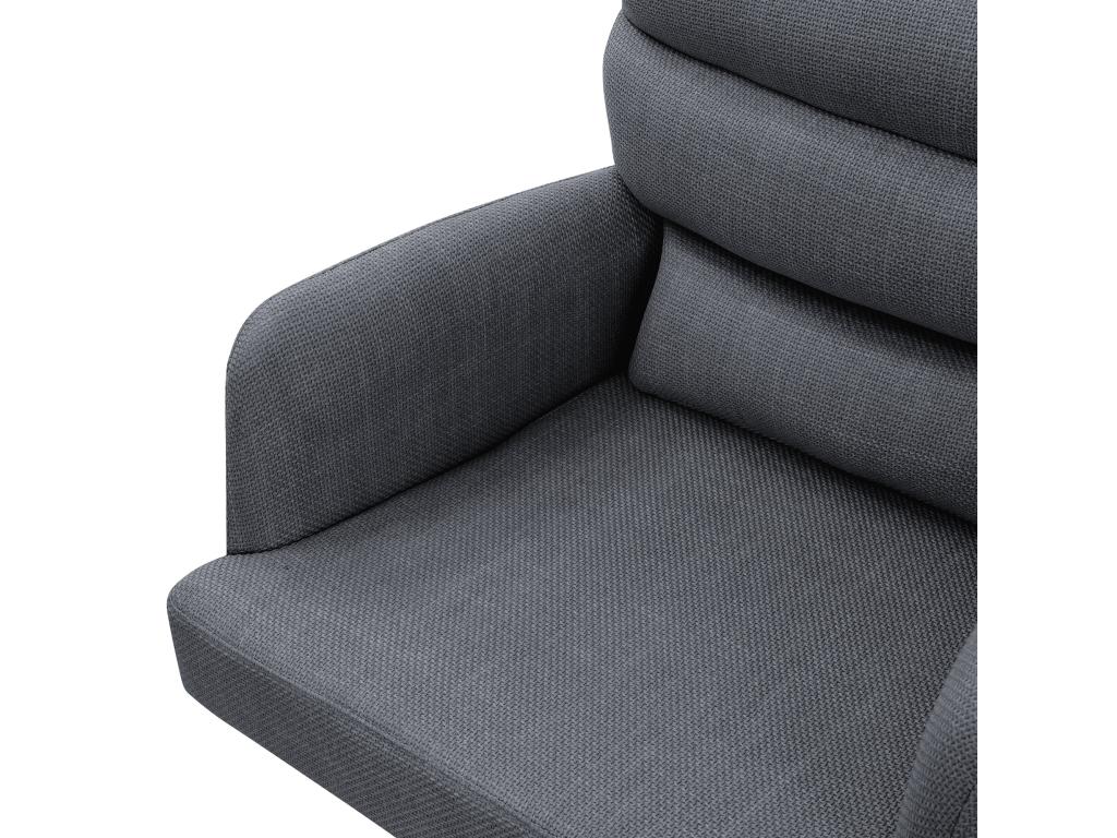 Ventoriq Swivel Dining Chair Set of 6 Pieces Anthracite Lounge Chair with Armrests and Backrest VIGN10798