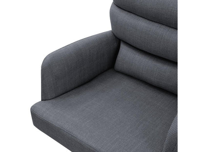 Ventoriq Swivel Dining Chair Set of 6 Pieces Anthracite Lounge Chair with Armrests and Backrest VIGN10798